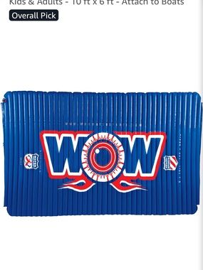 Wow Inflatable Water Mat - Blue and Red. Never used.